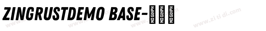 ZingRustDemo Base字体转换